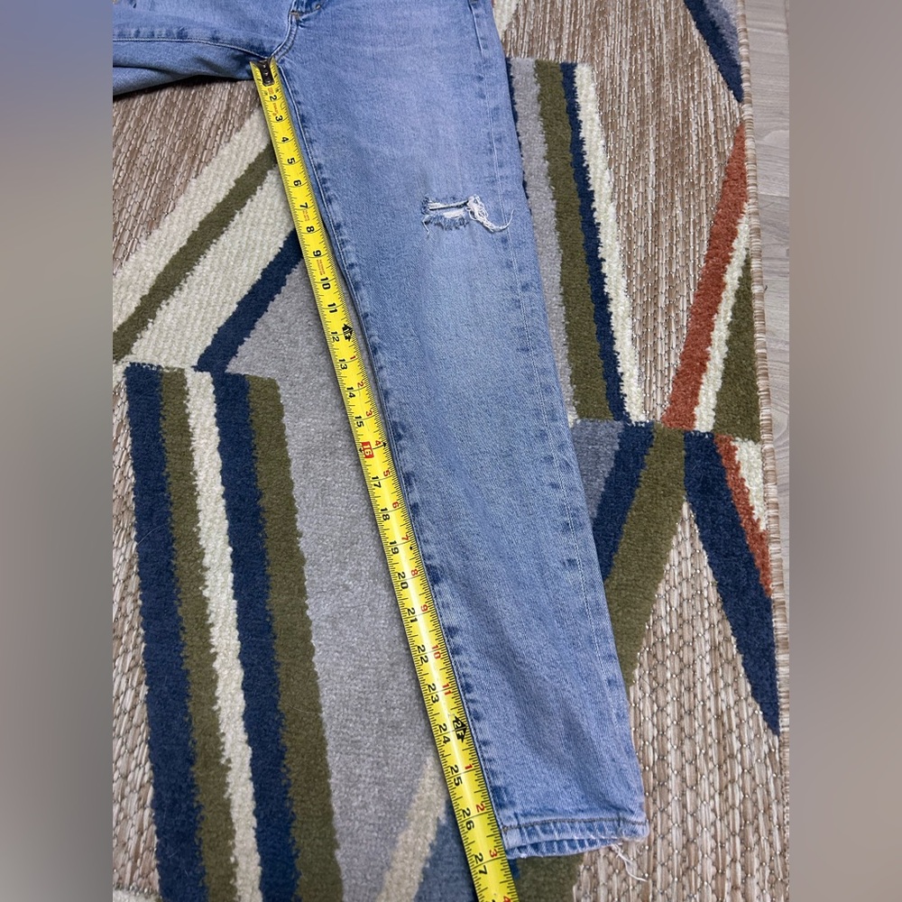 Agolde- Sophie Mis Rise Skinny Ankle Distressed Size 27 - Picture 9 of 9